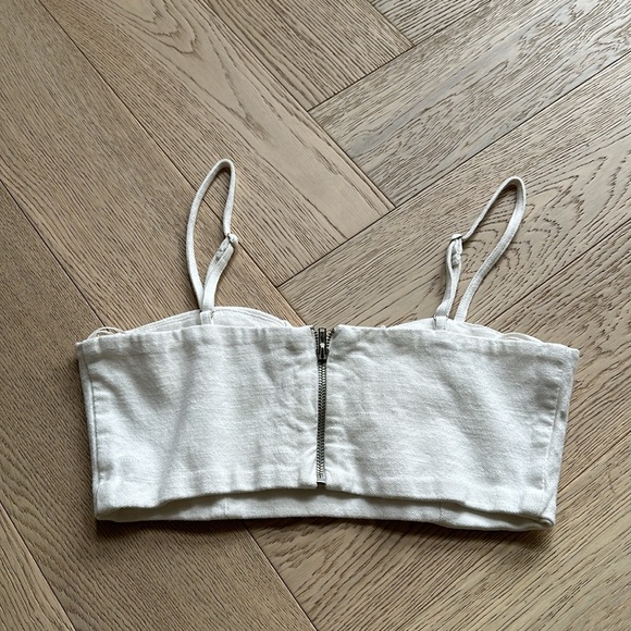 Oak & Fort - white cropped tank top - Picture 2 of 4